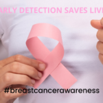 Pink Ribbon, Early Detection Fight Breast Cancer Awareness Instagram Post (960 x 379 px)